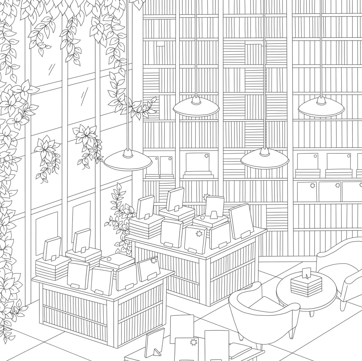 Bild: 9780008772758 | Cozy Bookshops: Colouring Book | Chrissy Lau | Taschenbuch | Englisch