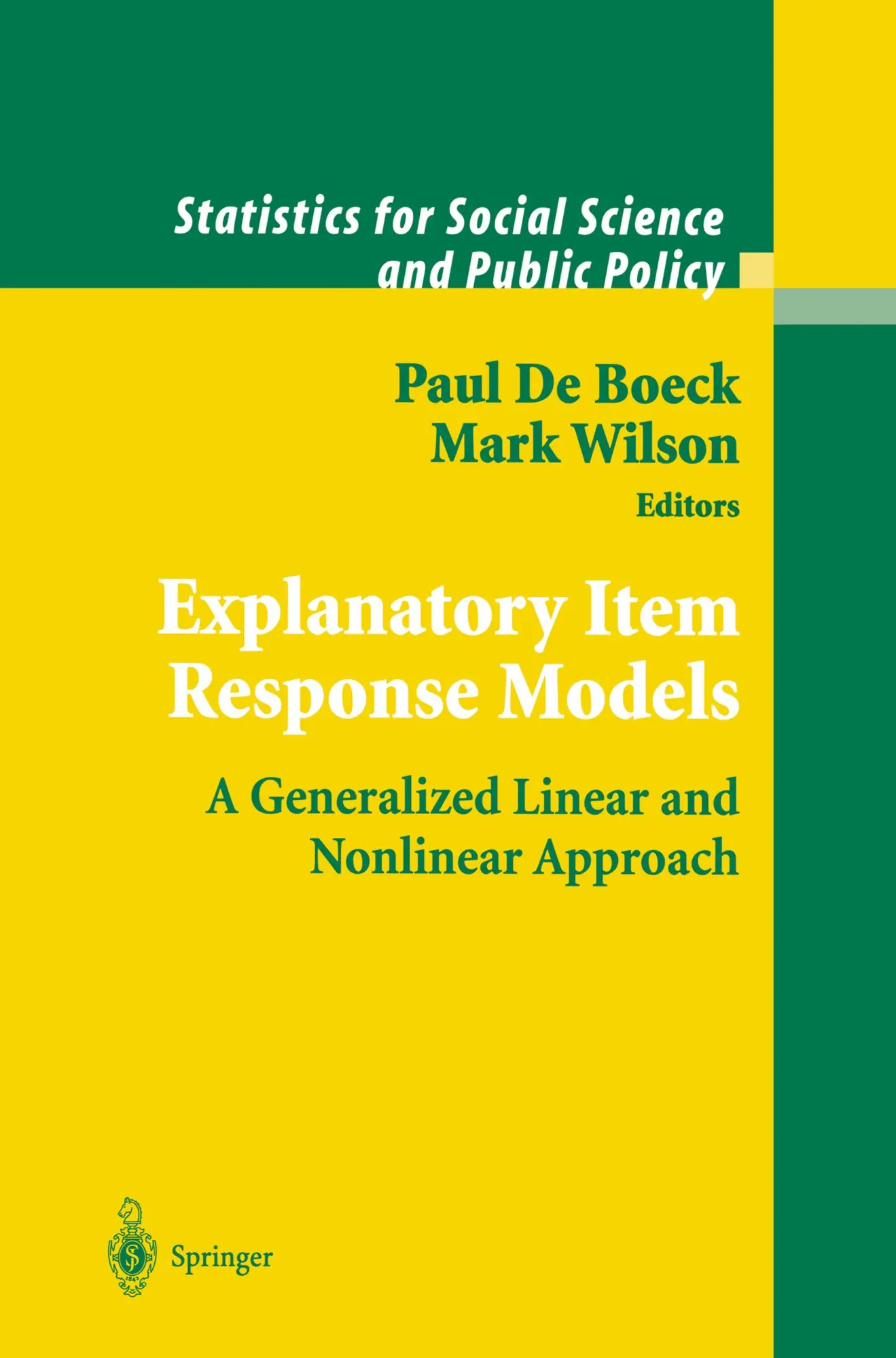 Cover: 9780387402758 | Explanatory Item Response Models | Paul de Boeck (u. a.) | Buch | xxii