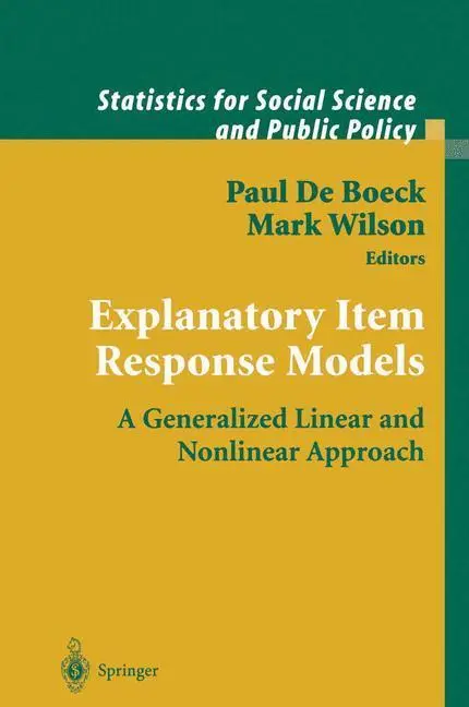 Bild: 9780387402758 | Explanatory Item Response Models | Paul de Boeck (u. a.) | Buch | xxii