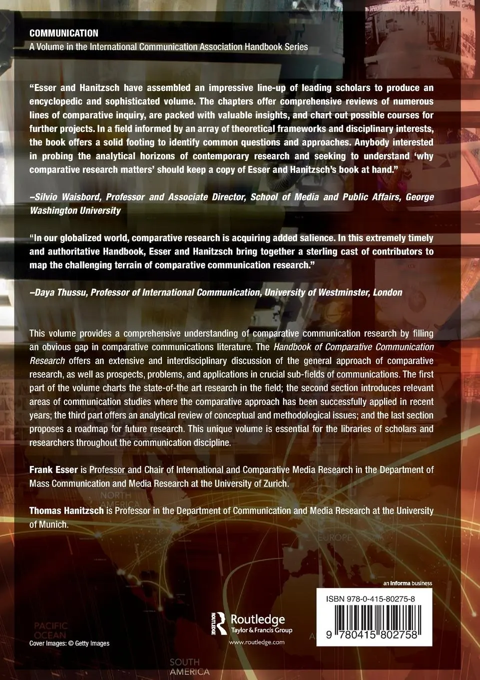 Rückseite: 9780415802758 | The Handbook of Comparative Communication Research | Esser (u. a.)