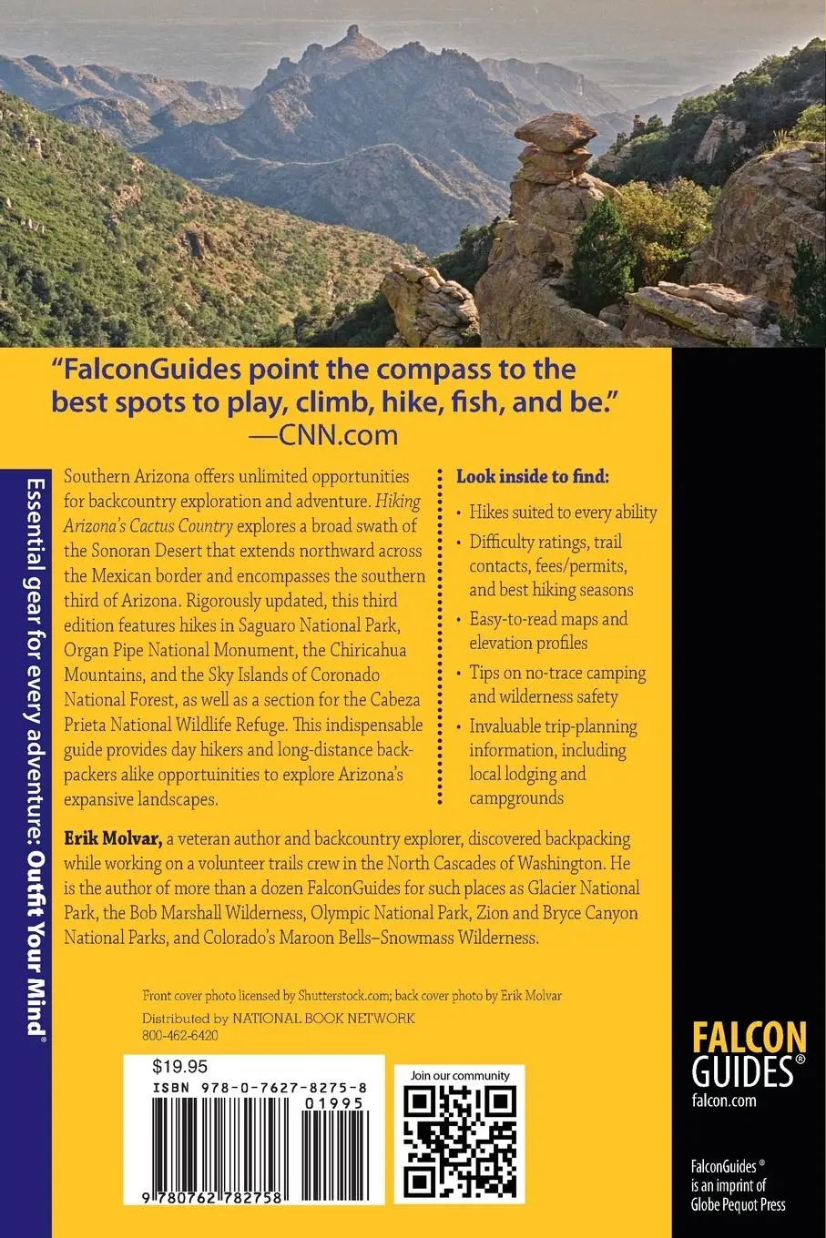 Rückseite: 9780762782758 | Hiking Arizona's Cactus Country | Erik Molvar | Taschenbuch | Englisch