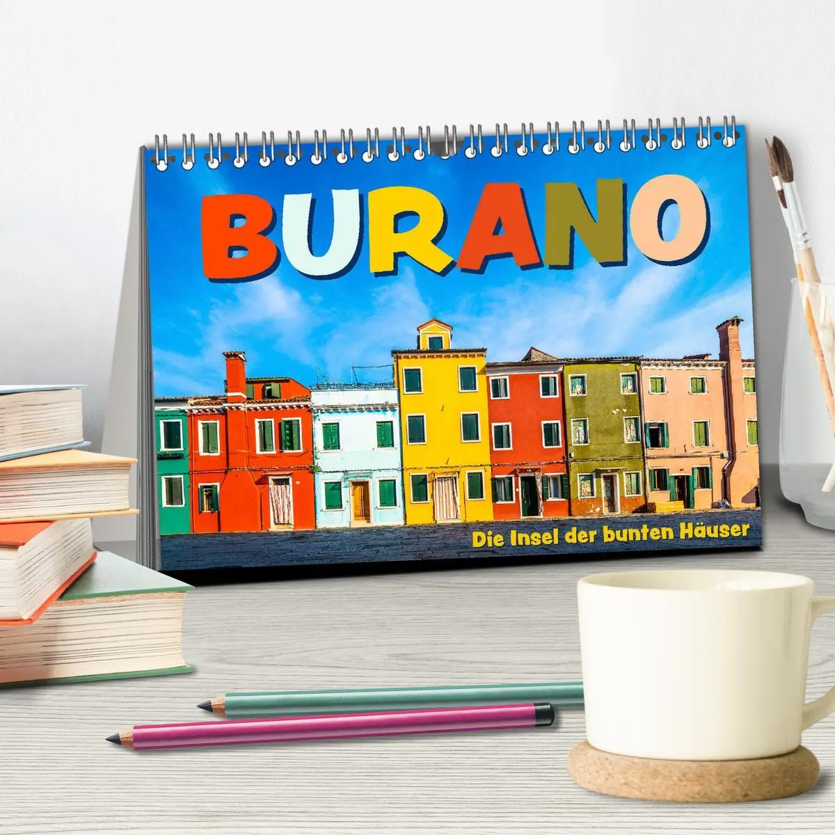 Bild: 9783457702758 | Burano - Die Insel der bunten Häuser (Tischkalender 2026 DIN A5...