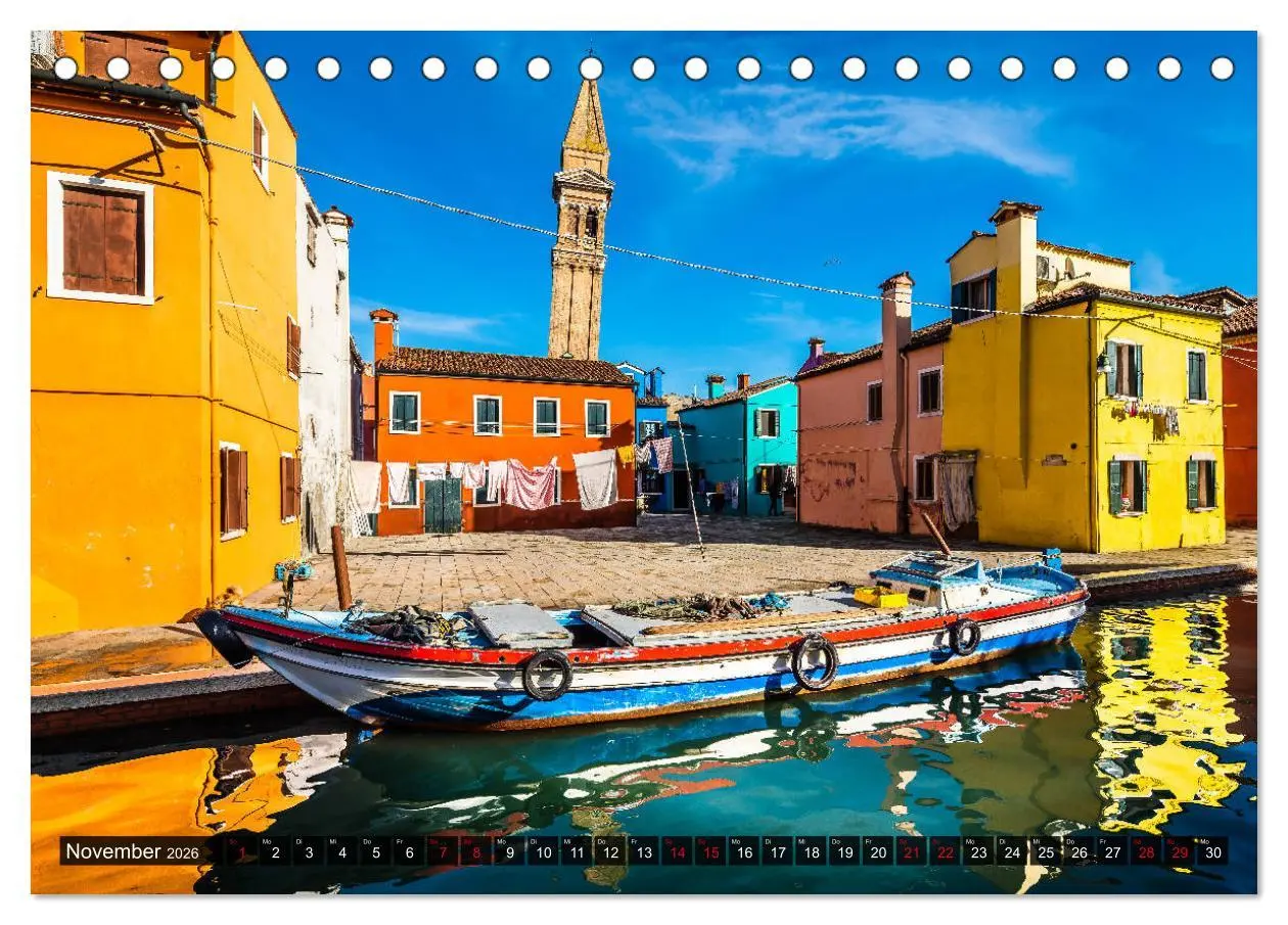 Bild: 9783457702758 | Burano - Die Insel der bunten Häuser (Tischkalender 2026 DIN A5...