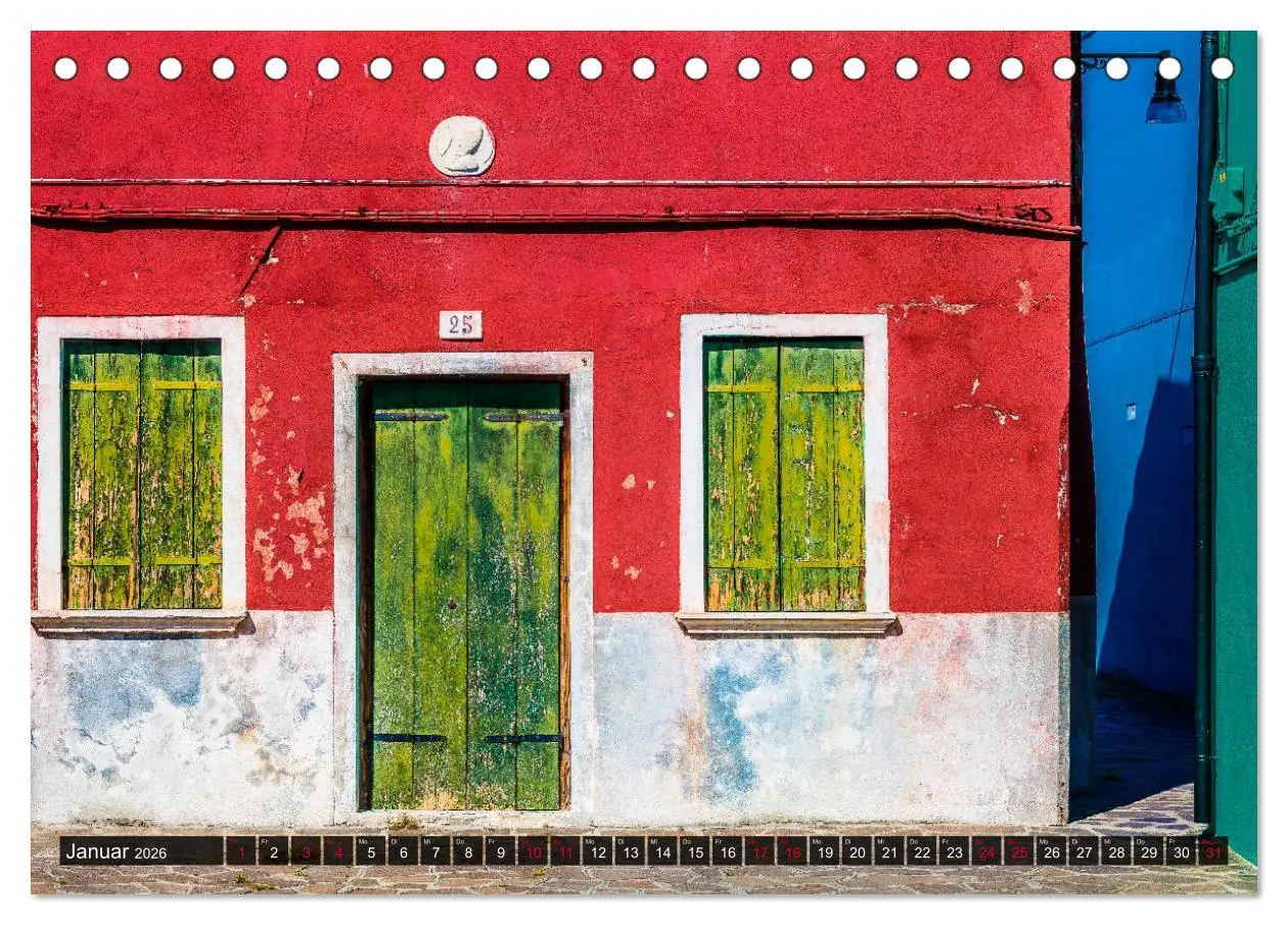 Bild: 9783457702758 | Burano - Die Insel der bunten Häuser (Tischkalender 2026 DIN A5...