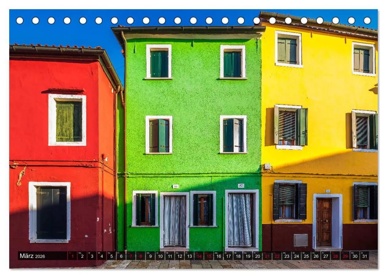 Bild: 9783457702758 | Burano - Die Insel der bunten Häuser (Tischkalender 2026 DIN A5...