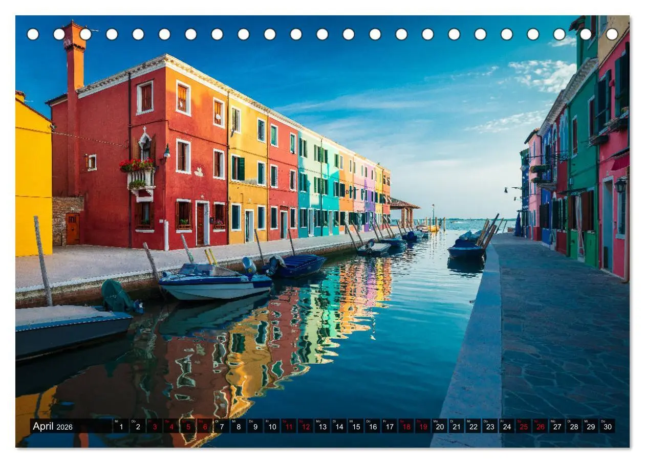 Bild: 9783457702758 | Burano - Die Insel der bunten Häuser (Tischkalender 2026 DIN A5...