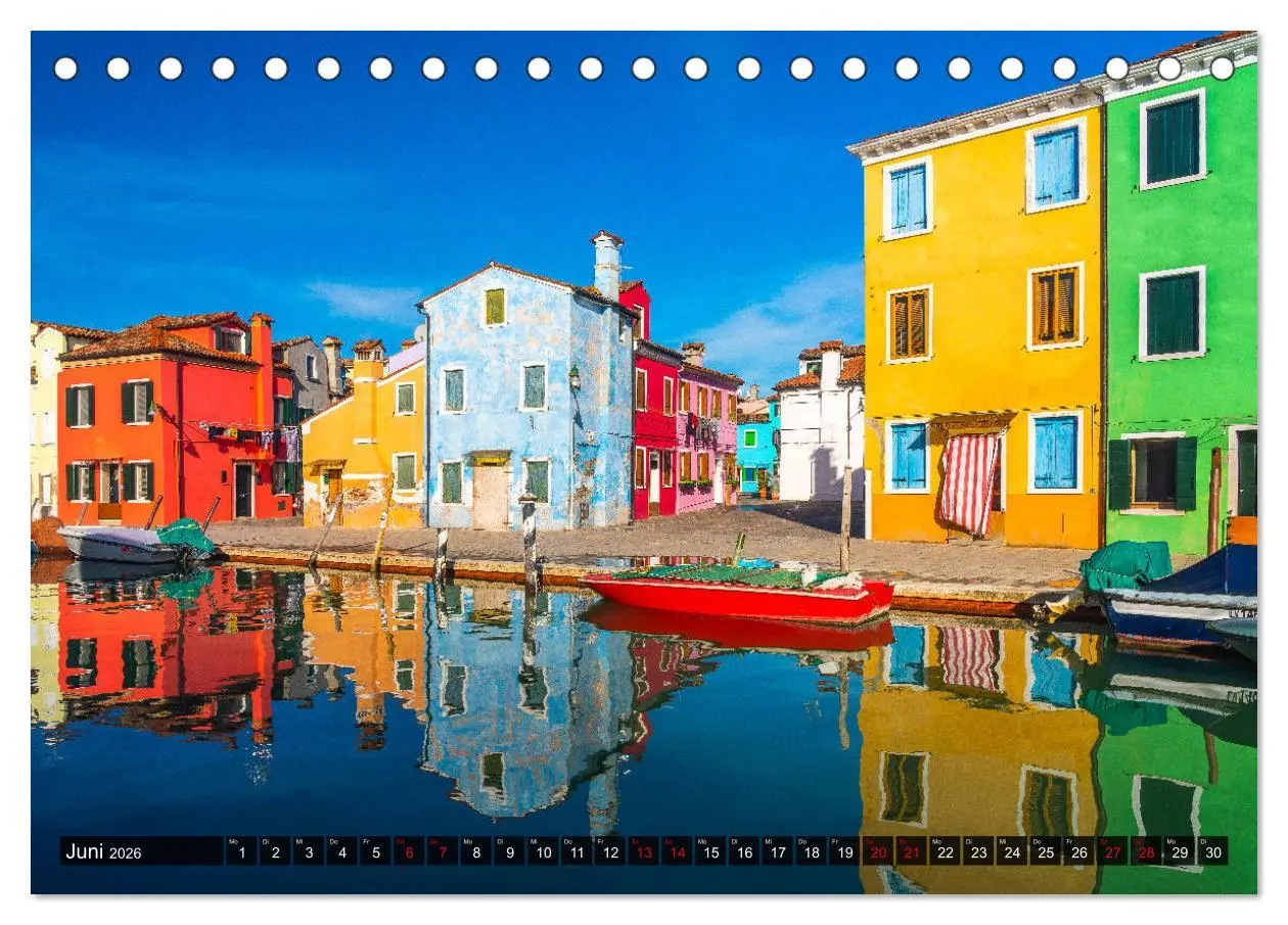 Bild: 9783457702758 | Burano - Die Insel der bunten Häuser (Tischkalender 2026 DIN A5...