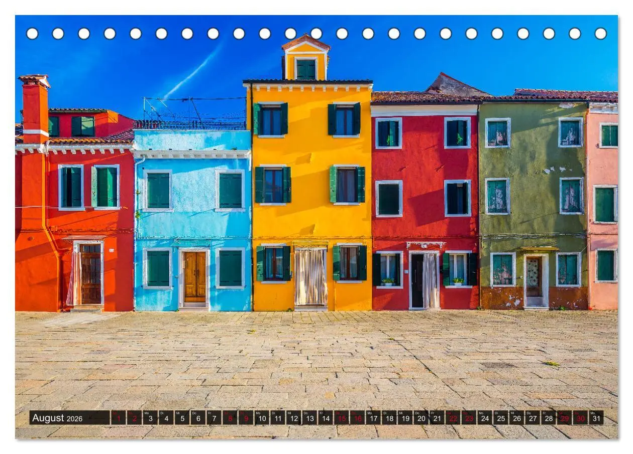 Bild: 9783457702758 | Burano - Die Insel der bunten Häuser (Tischkalender 2026 DIN A5...