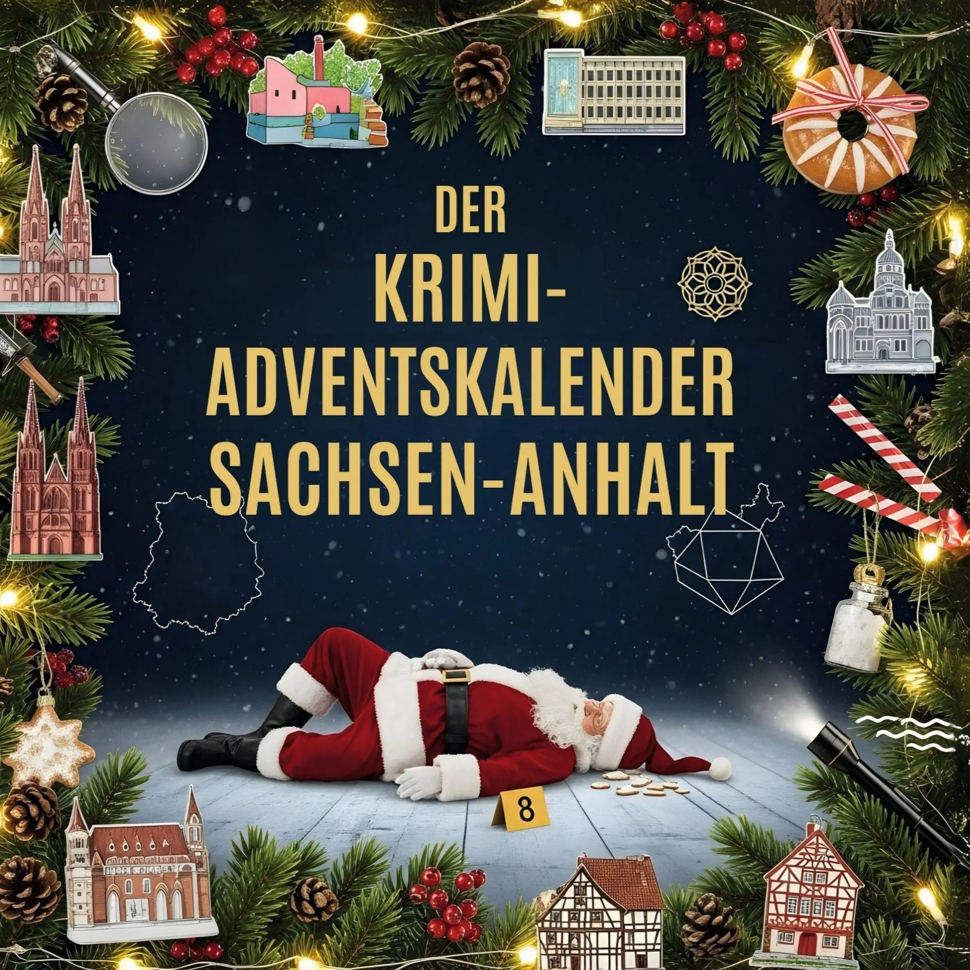 Cover: 9783695302758 | Der Krimi-Adventskalender Sachsen-Anhalt | Mordsverdächtig in 24 Akten