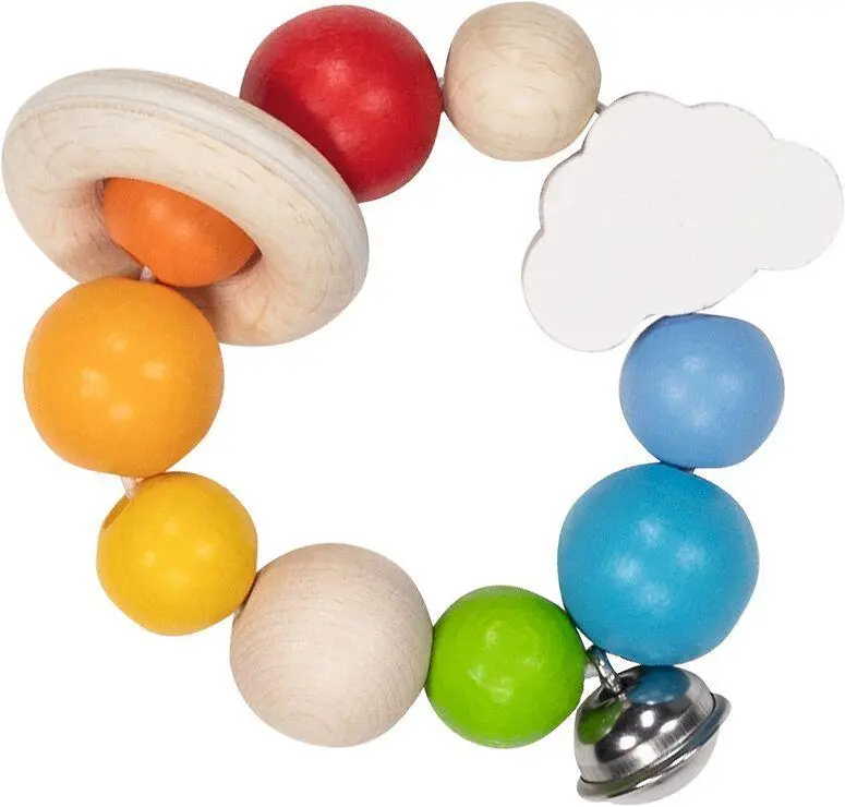 Cover: 4013594652858 | Greifling Elastik Regenbogen | Ø= 7,5 cm, Holz, per Stück | 65285
