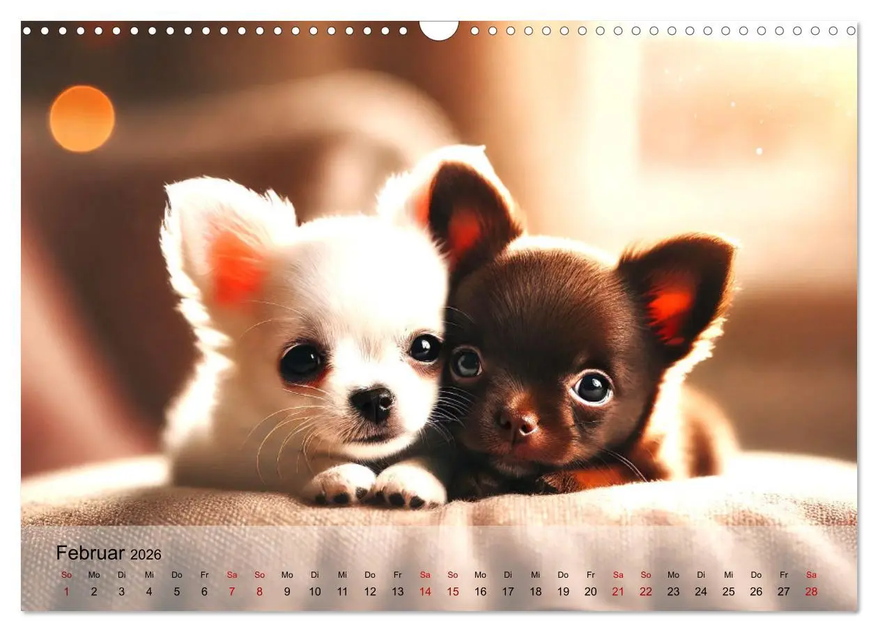 Bild: 9783457312858 | Chihuahua-Welpen - Kleine Wunder (Wandkalender 2026 DIN A3 quer),...
