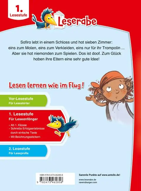 Bild: 9783473462858 | Leserabe 1. Lesestufe - Safiras Prinzessinnen-Schloss | Annette Langen