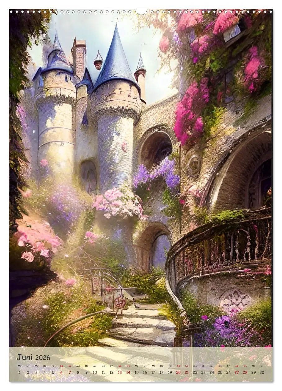 Bild: 9783516332858 | Märchenhafte Schlösser - In den Jahreszeiten - Digitalart...