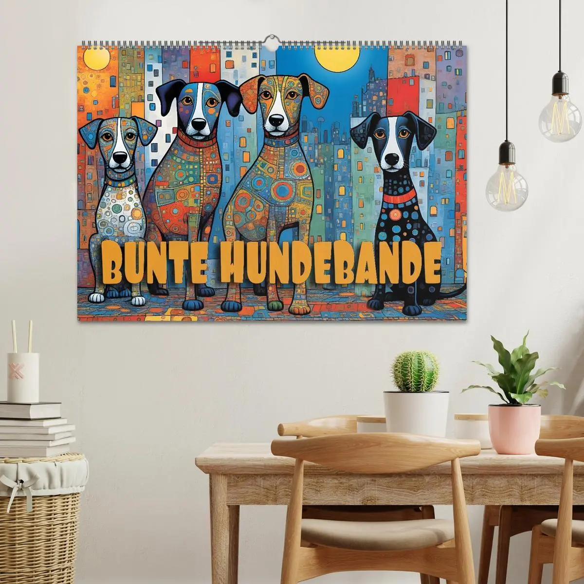 Bild: 9783516642858 | Bunte Hundebande (Wandkalender 2026 DIN A2 quer), CALVENDO...