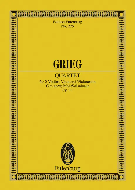 Cover: 9783795762858 | Streichquartett g-Moll | Edvard Grieg | Broschüre | 72 S. | Deutsch