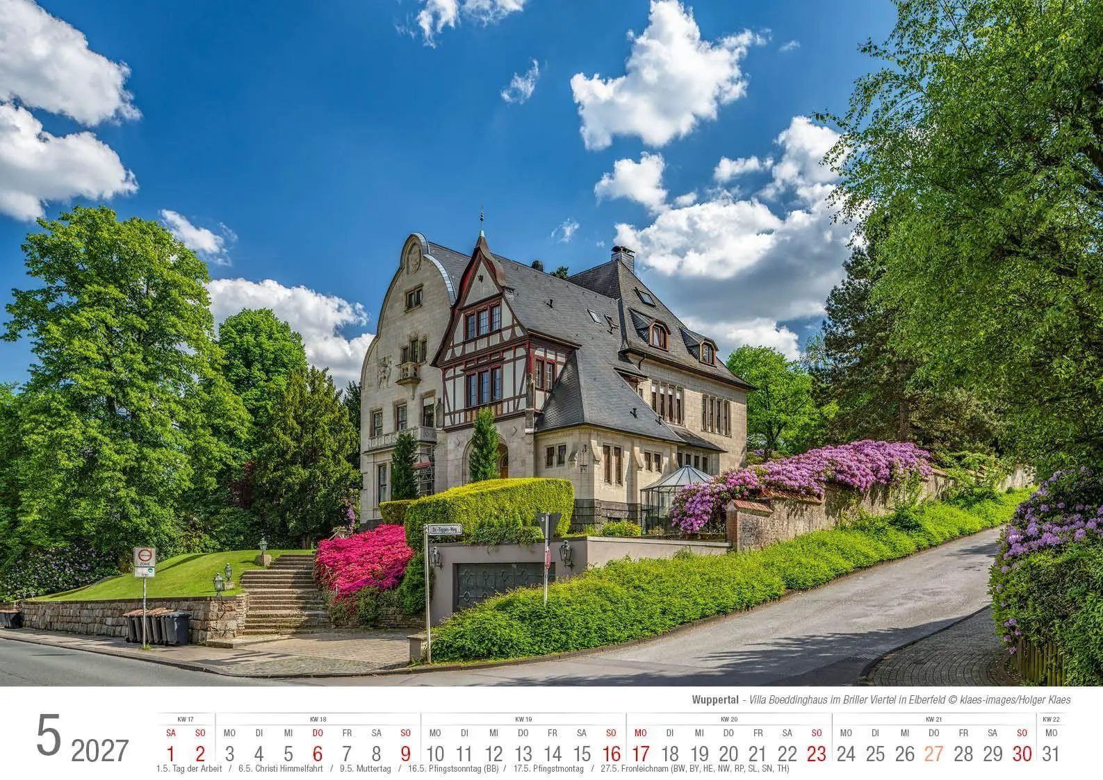 Bild: 9783965352858 | Wuppertal 2027 Bildkalender A3 Spiralbindung | Holger Klaes | Kalender