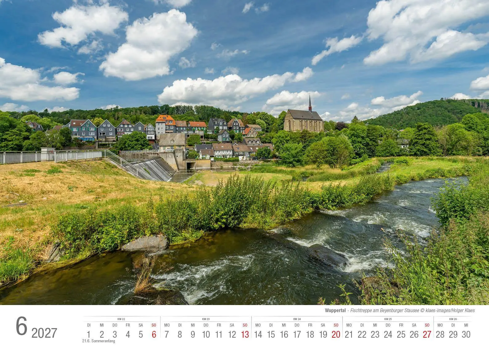 Bild: 9783965352858 | Wuppertal 2027 Bildkalender A3 Spiralbindung | Holger Klaes | Kalender