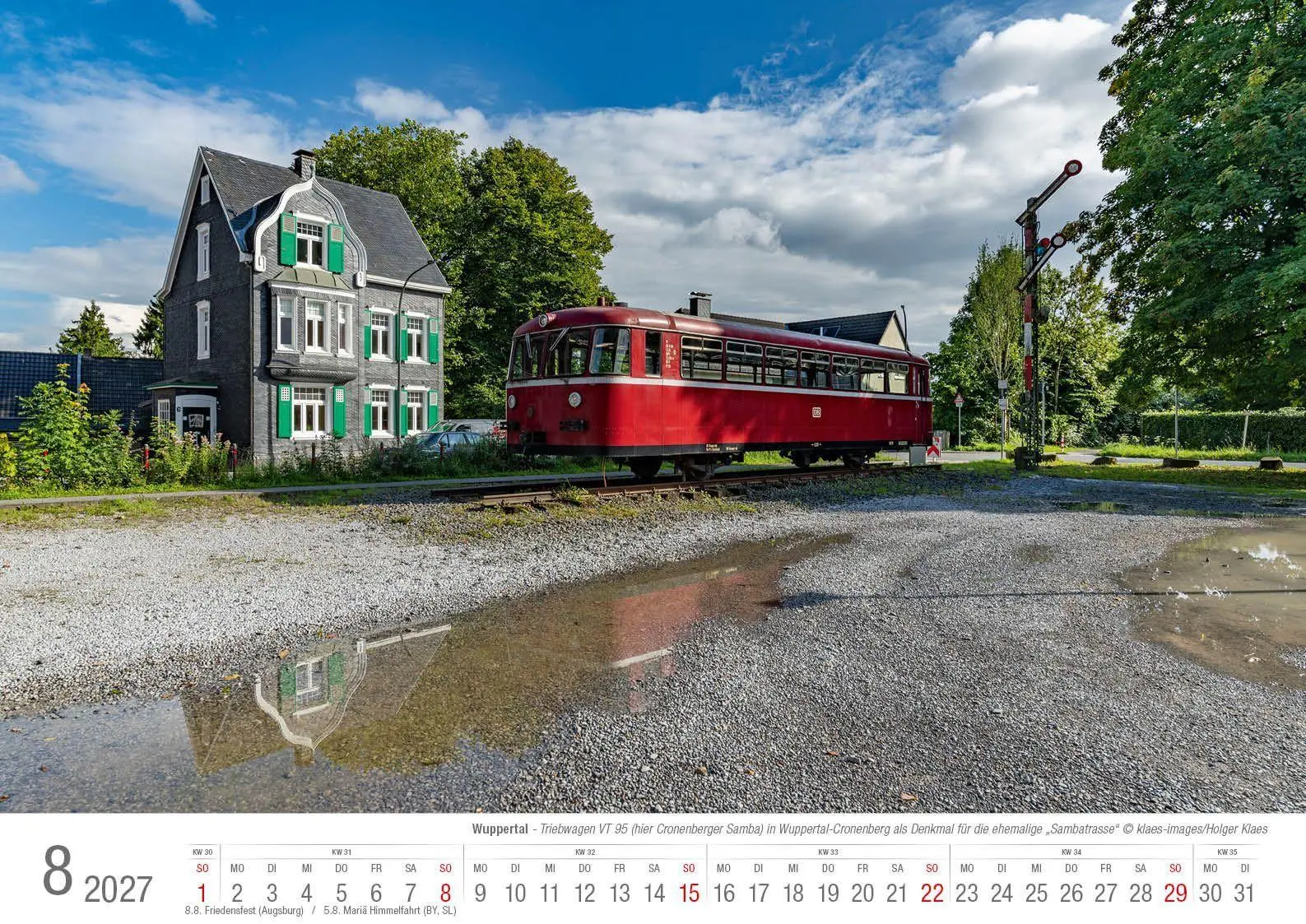 Bild: 9783965352858 | Wuppertal 2027 Bildkalender A3 Spiralbindung | Holger Klaes | Kalender