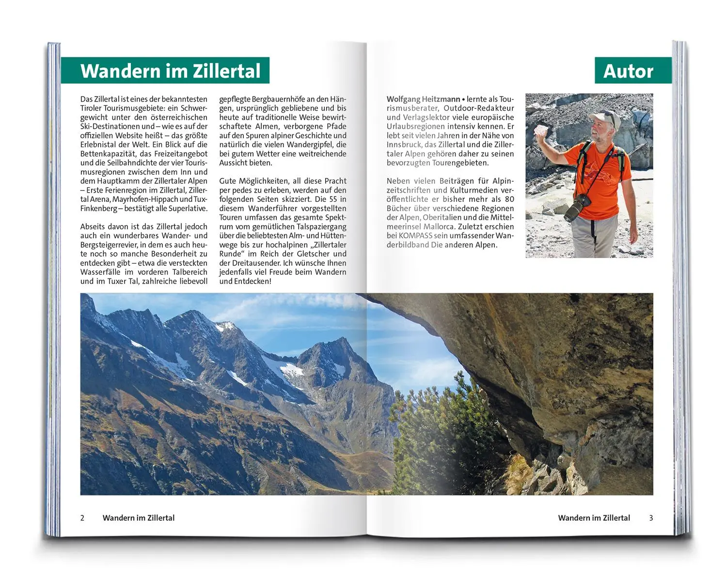Bild: 9783991542858 | KOMPASS Wanderführer Zillertal, 55 Touren mit Extra-Tourenkarte | Buch