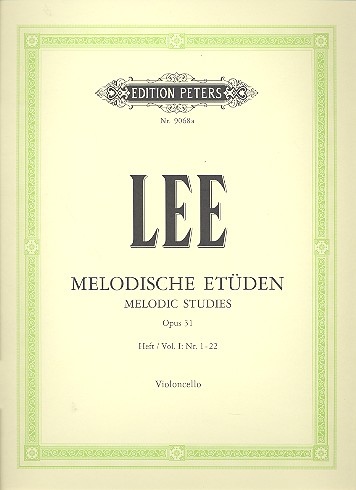 Cover: 9790014072858 | Melodische Etudes 1 Op.31 | Lee | Buch | Edition Peters