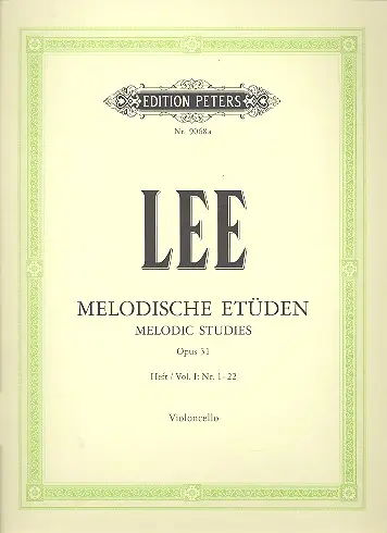 Cover: 9790014072858 | Melodische Etudes 1 Op.31 | Lee | Buch | Edition Peters