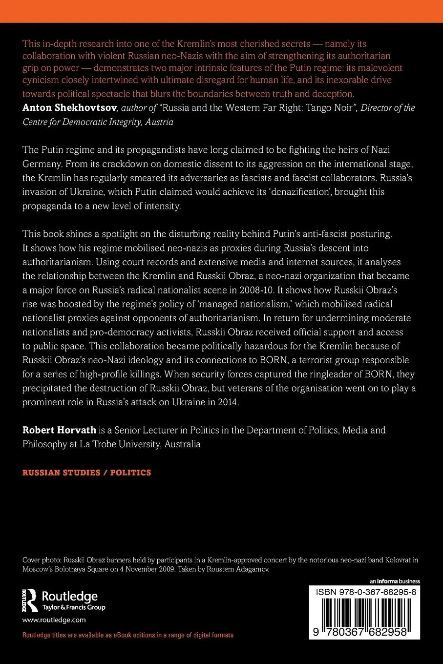 Rückseite: 9780367682958 | Putin's Fascists | Robert Horvath | Taschenbuch | Englisch | 2022