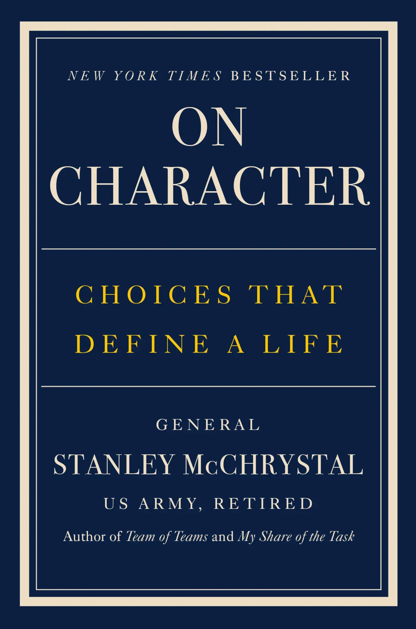 Cover: 9780593852958 | On Character | Choices That Define a Life | Stanley McChrystal | Buch