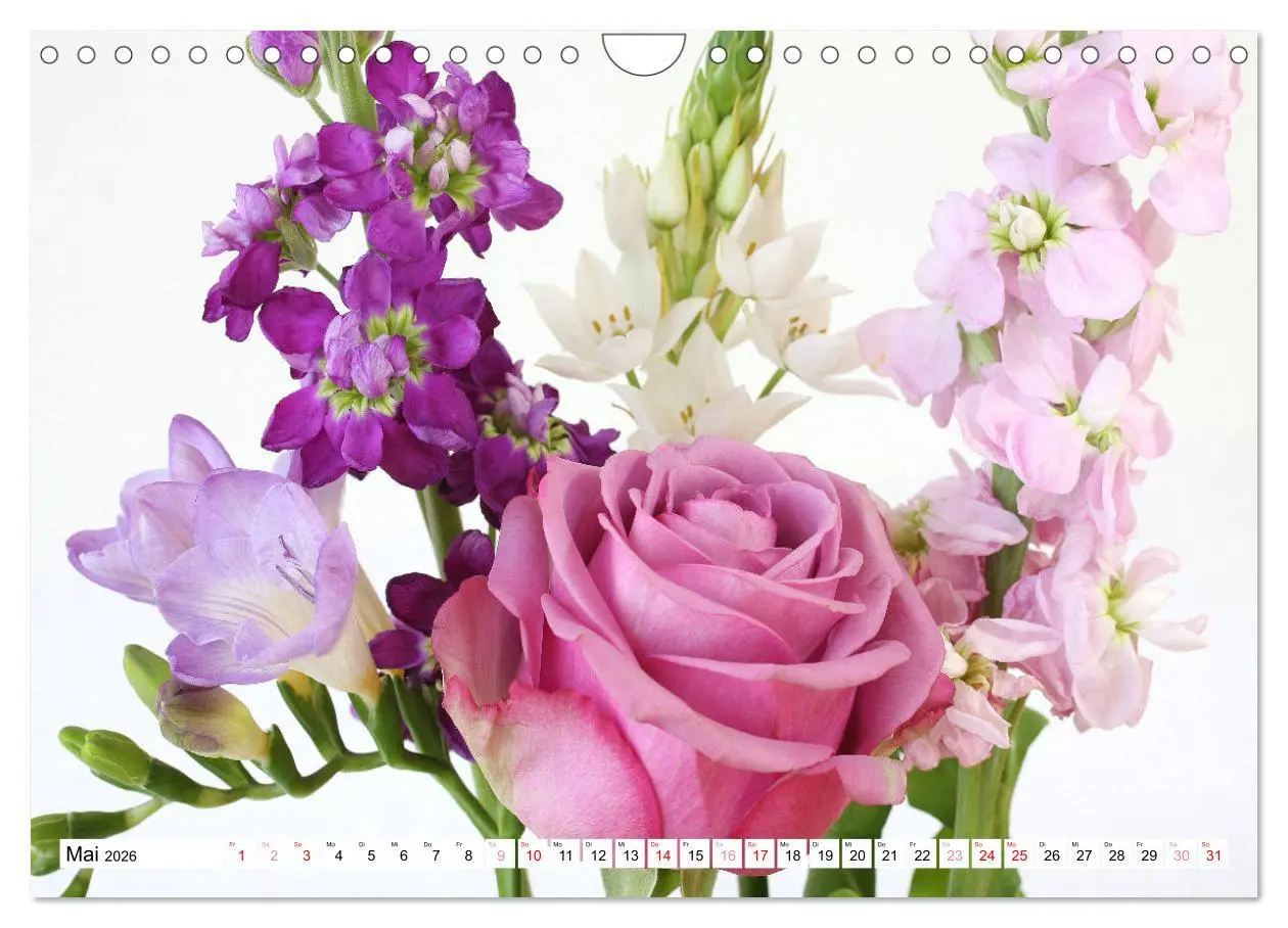Bild: 9783457542958 | Blumenpracht - Blüten und Sträuße (Wandkalender 2026 DIN A4 quer),...