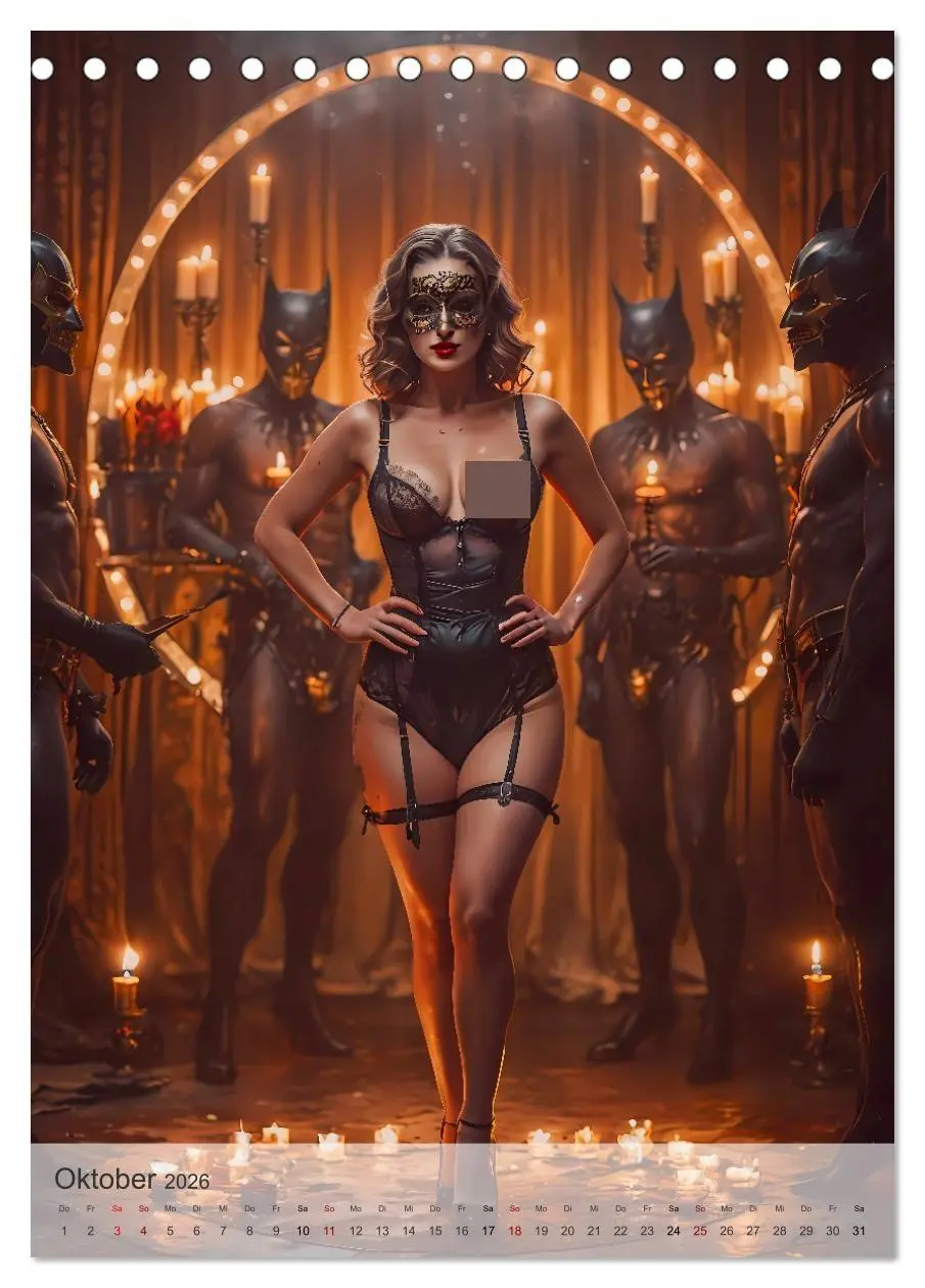 Bild: 9783516252958 | Verführerische Momente - Kinky Geheimnisse (Tischkalender 2026 DIN...