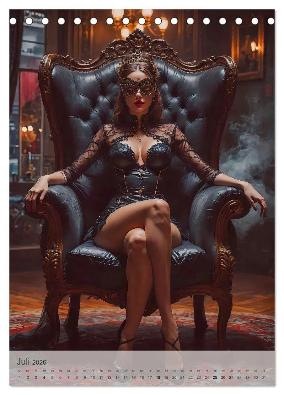 Bild: 9783516252958 | Verführerische Momente - Kinky Geheimnisse (Tischkalender 2026 DIN...