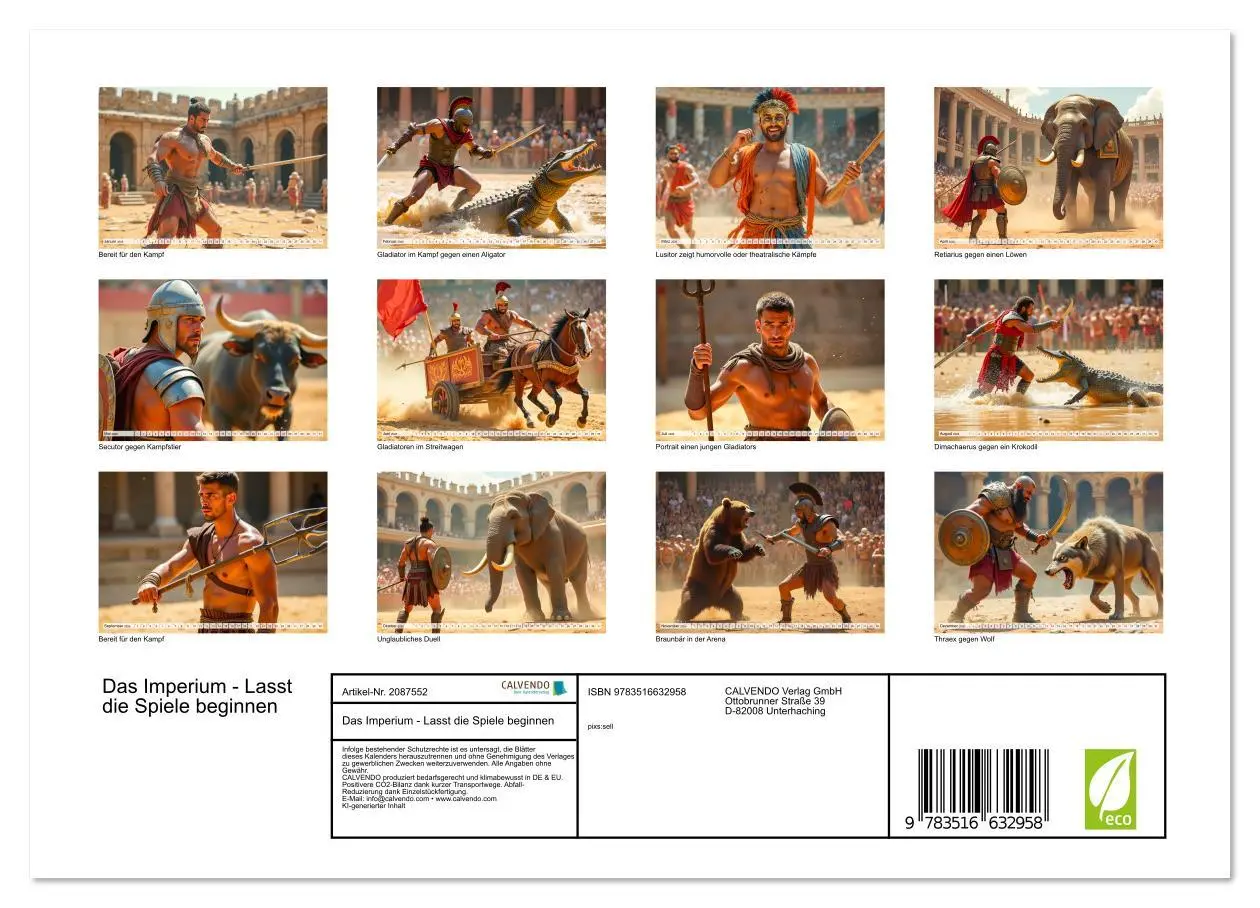 Bild: 9783516632958 | Das Imperium - Lasst die Spiele beginnen (Wandkalender 2026 DIN A4...