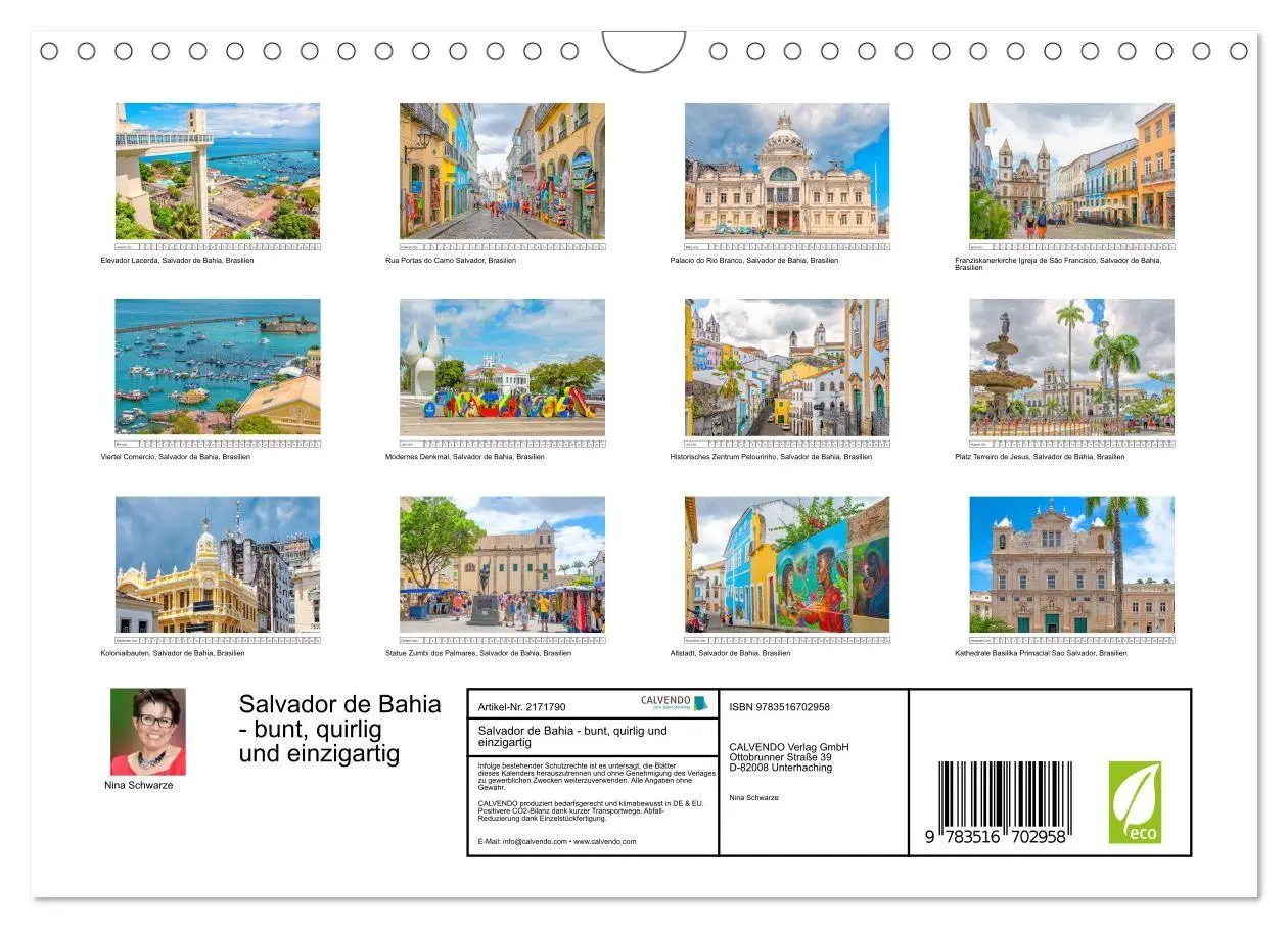 Bild: 9783516702958 | Salvador de Bahia - bunt, quirlig und einzigartig (Wandkalender...