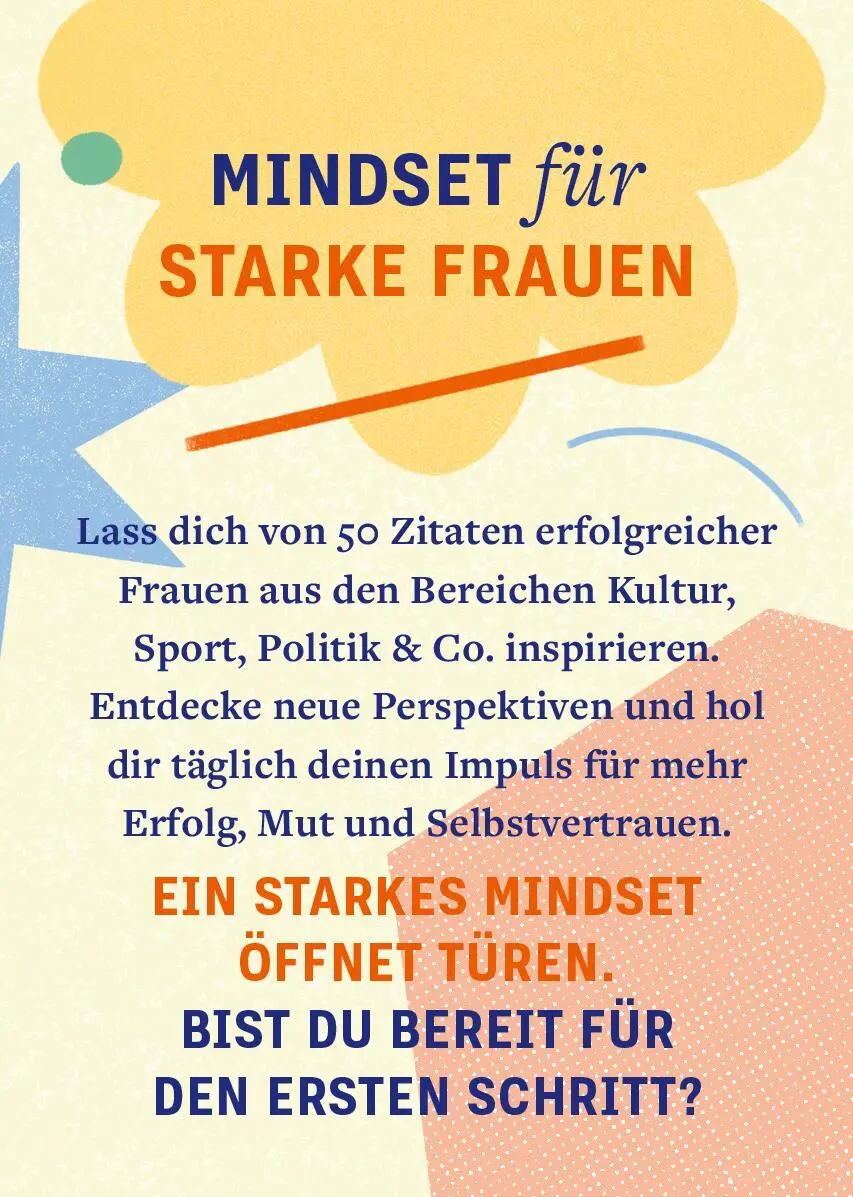 Rückseite: 9783845862958 | Mindset für starke Frauen | 50 Motivationskärtchen | Taschenbuch