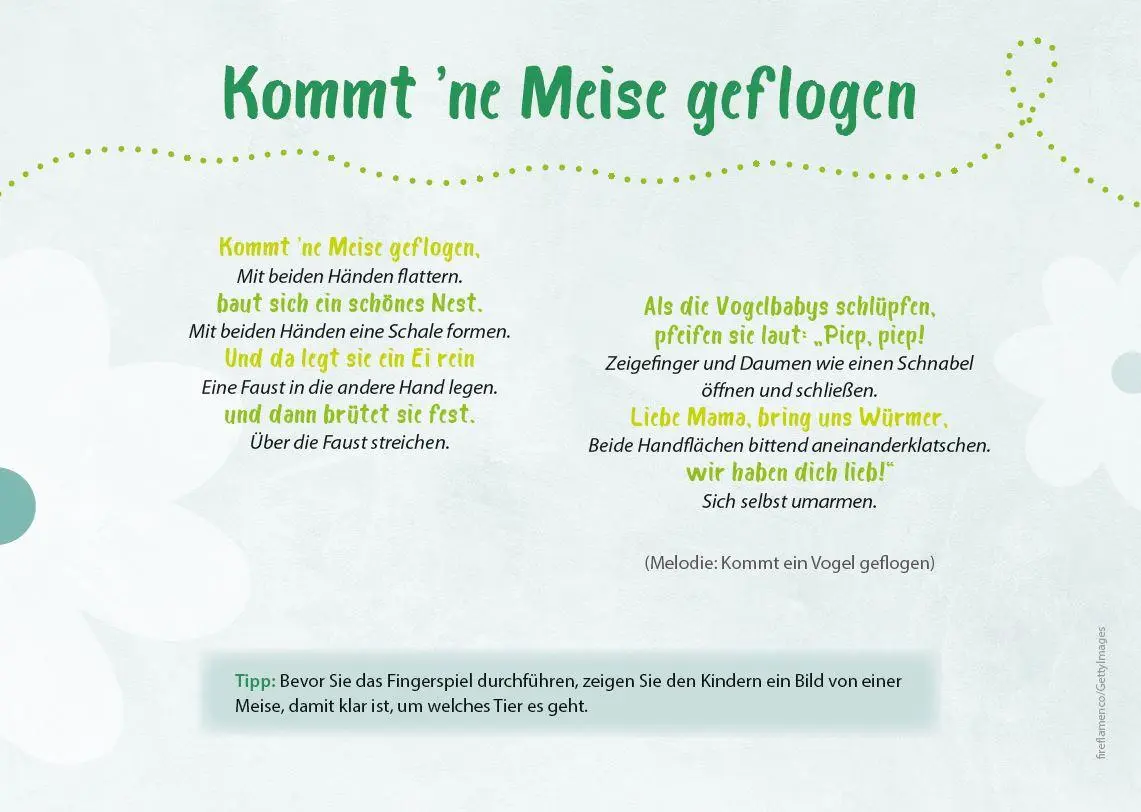 Bild: 9783960462958 | Die Krippen-Jahreszeiten-Karten: 32 Fingerspiele für den Frühling