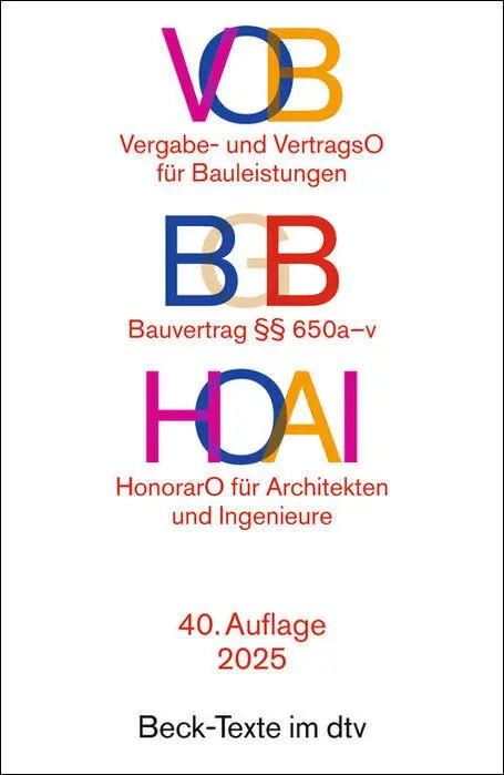 Cover: 9783423533058 | VOB / BGB / HOAI | Taschenbuch | dtv-Taschenbücher Beck Texte | 575 S.