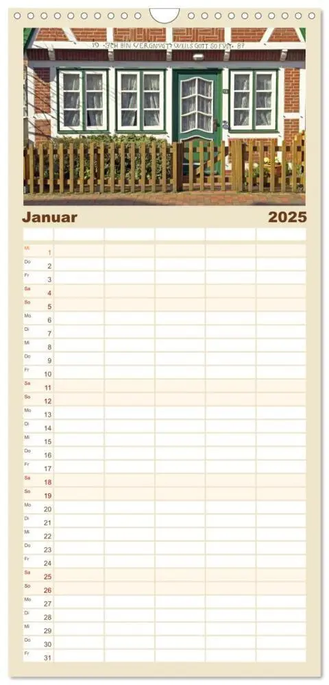 Bild: 9783457123058 | Familienplaner 2025 - Ostfriesland mit 5 Spalten (Wandkalender, 21...