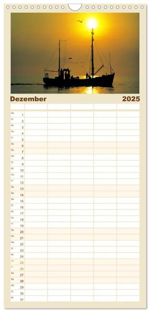 Bild: 9783457123058 | Familienplaner 2025 - Ostfriesland mit 5 Spalten (Wandkalender, 21...