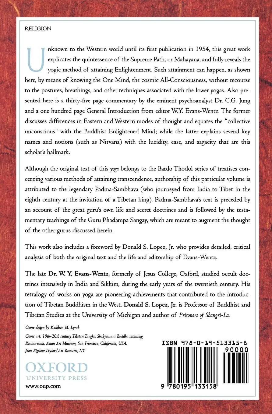 Rückseite: 9780195133158 | The Tibetan Book of the Great Liberation | W. Y. Evans-Wentz | Buch