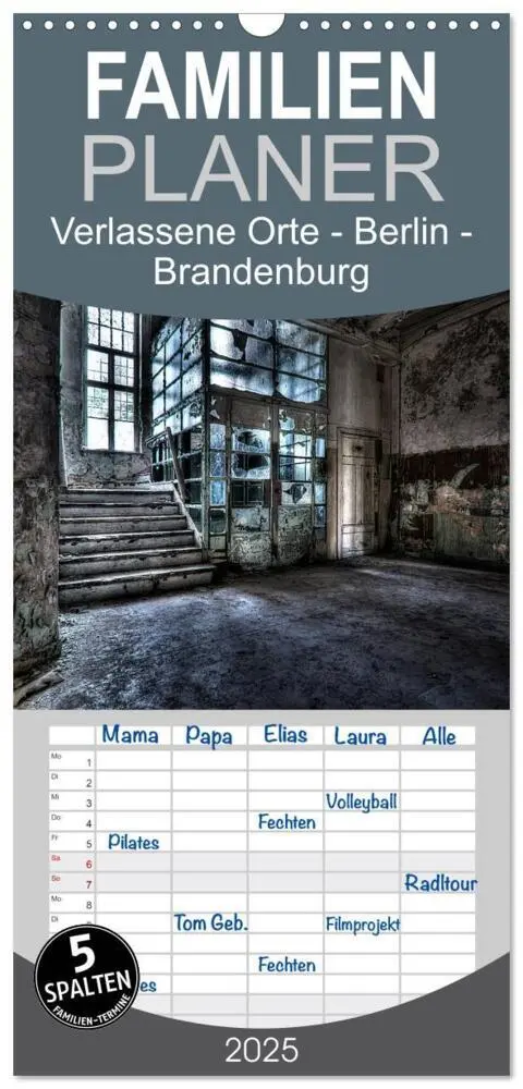 Cover: 9783457113158 | Familienplaner 2025 - Verlassene Orte - Berlin - Brandenburg mit 5...