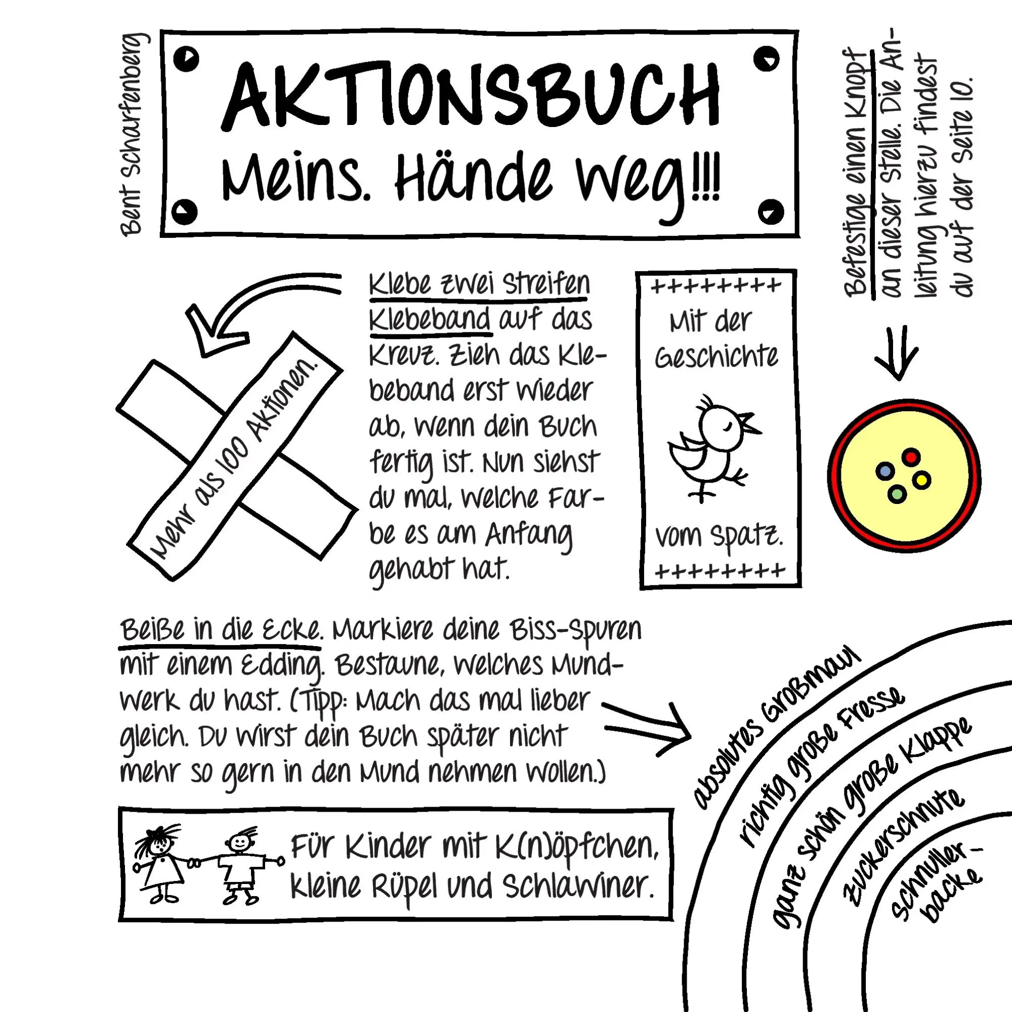 Cover: 9783732263158 | Aktionsbuch | Meins. Hände weg!!! | Bent Scharfenberg | Taschenbuch