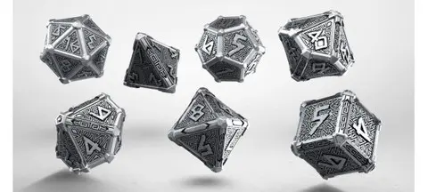 Cover: 5907699493258 | Metal Mythical Dice Set (7) | QWOMMY35 | Q-Workshop