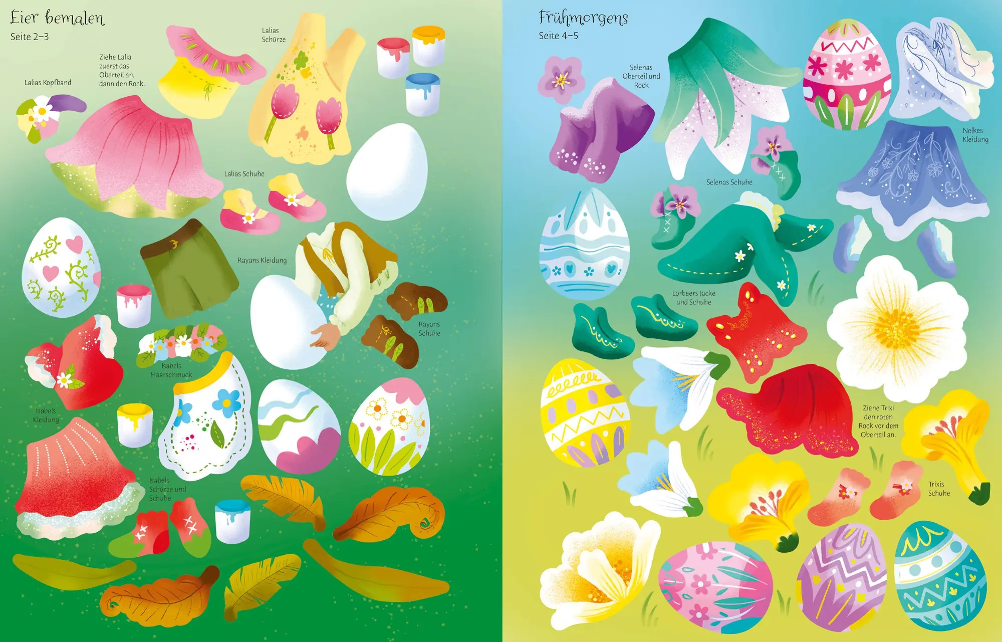 Bild: 9781035703258 | Mein Anziehpuppen-Stickerbuch: Ostern im Feenland | Fiona Watt | Buch