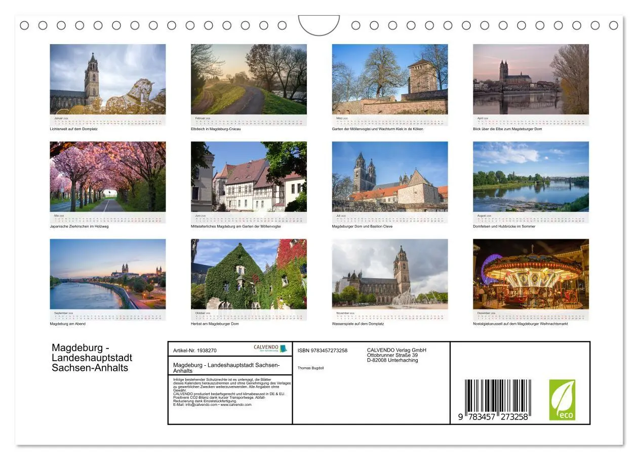 Bild: 9783457273258 | Magdeburg - Landeshauptstadt Sachsen-Anhalts (Wandkalender 2026 DIN...