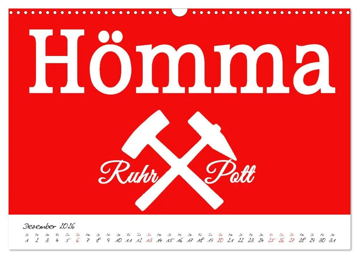 Bild: 9783457963258 | Ruhrpott Vokabeln (Wandkalender 2026 DIN A3 quer), CALVENDO...