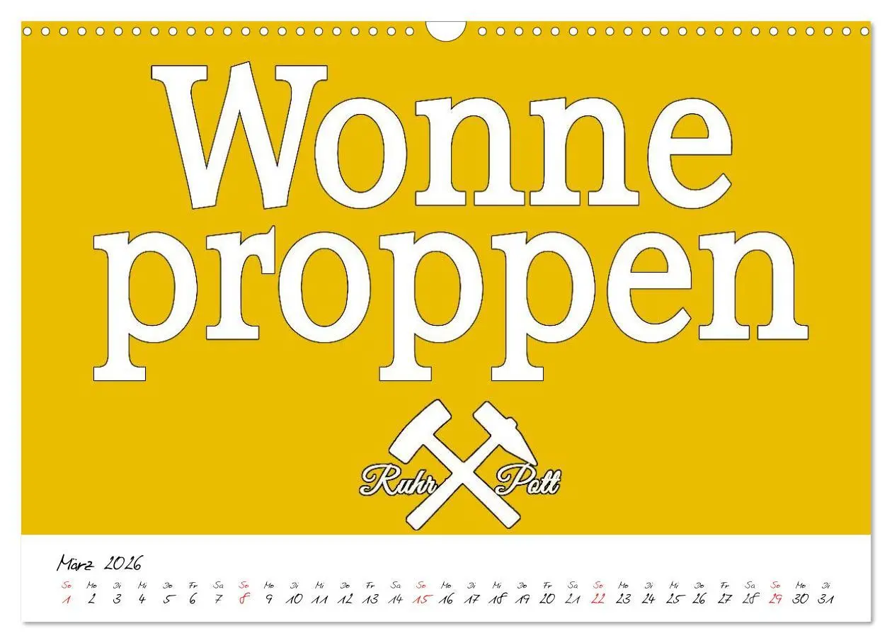 Bild: 9783457963258 | Ruhrpott Vokabeln (Wandkalender 2026 DIN A3 quer), CALVENDO...