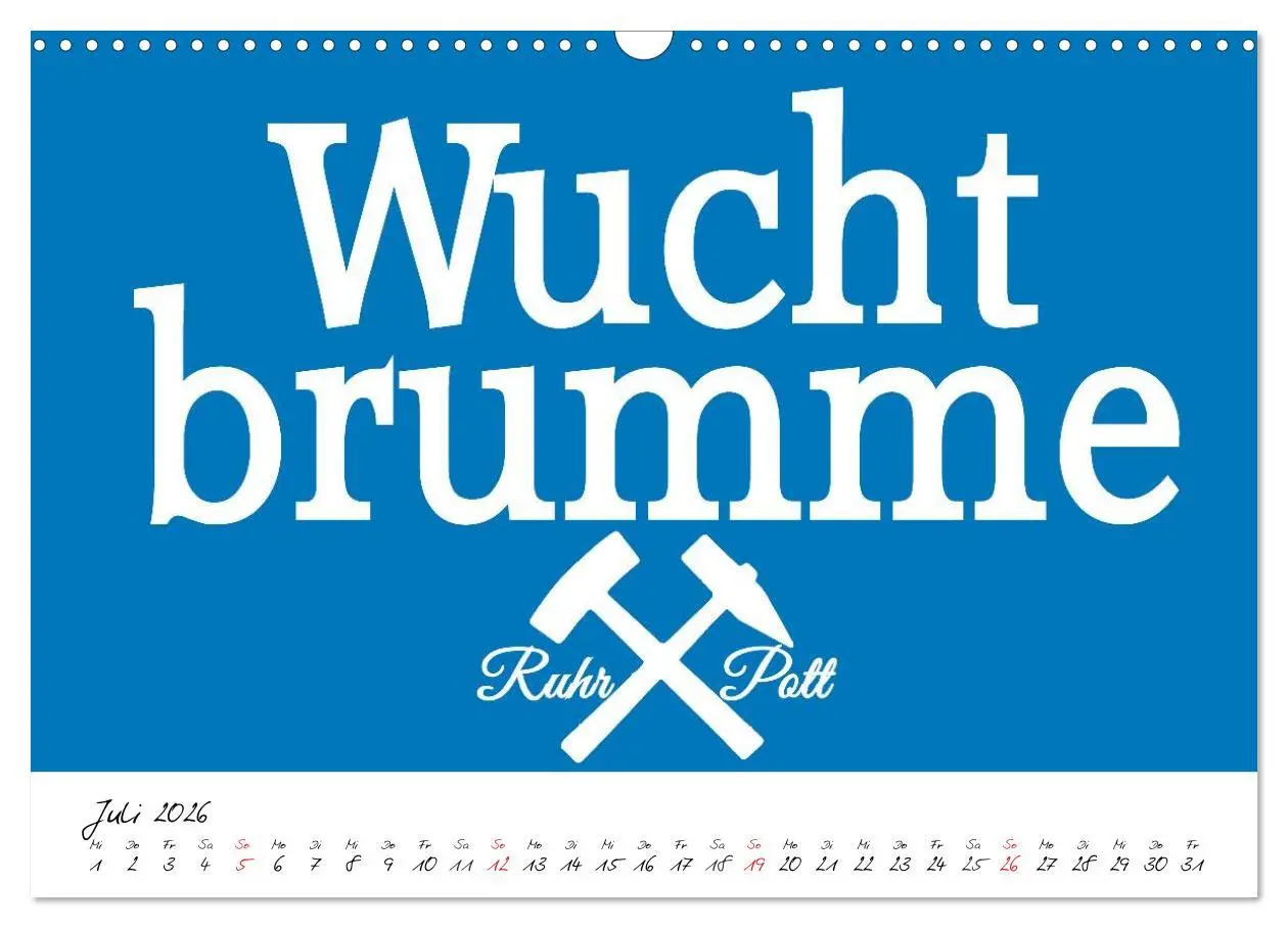Bild: 9783457963258 | Ruhrpott Vokabeln (Wandkalender 2026 DIN A3 quer), CALVENDO...