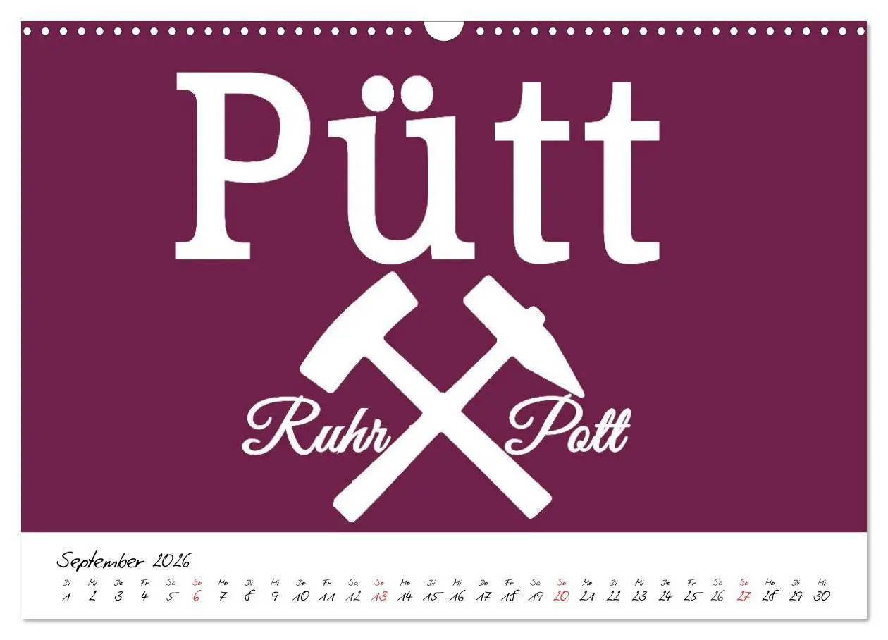 Bild: 9783457963258 | Ruhrpott Vokabeln (Wandkalender 2026 DIN A3 quer), CALVENDO...