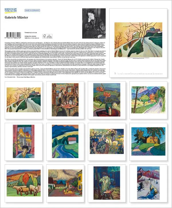 Bild: 9783731883258 | Gabriele Münter 2026 | Verlag Korsch | Kalender | Spiralbindung | 2026