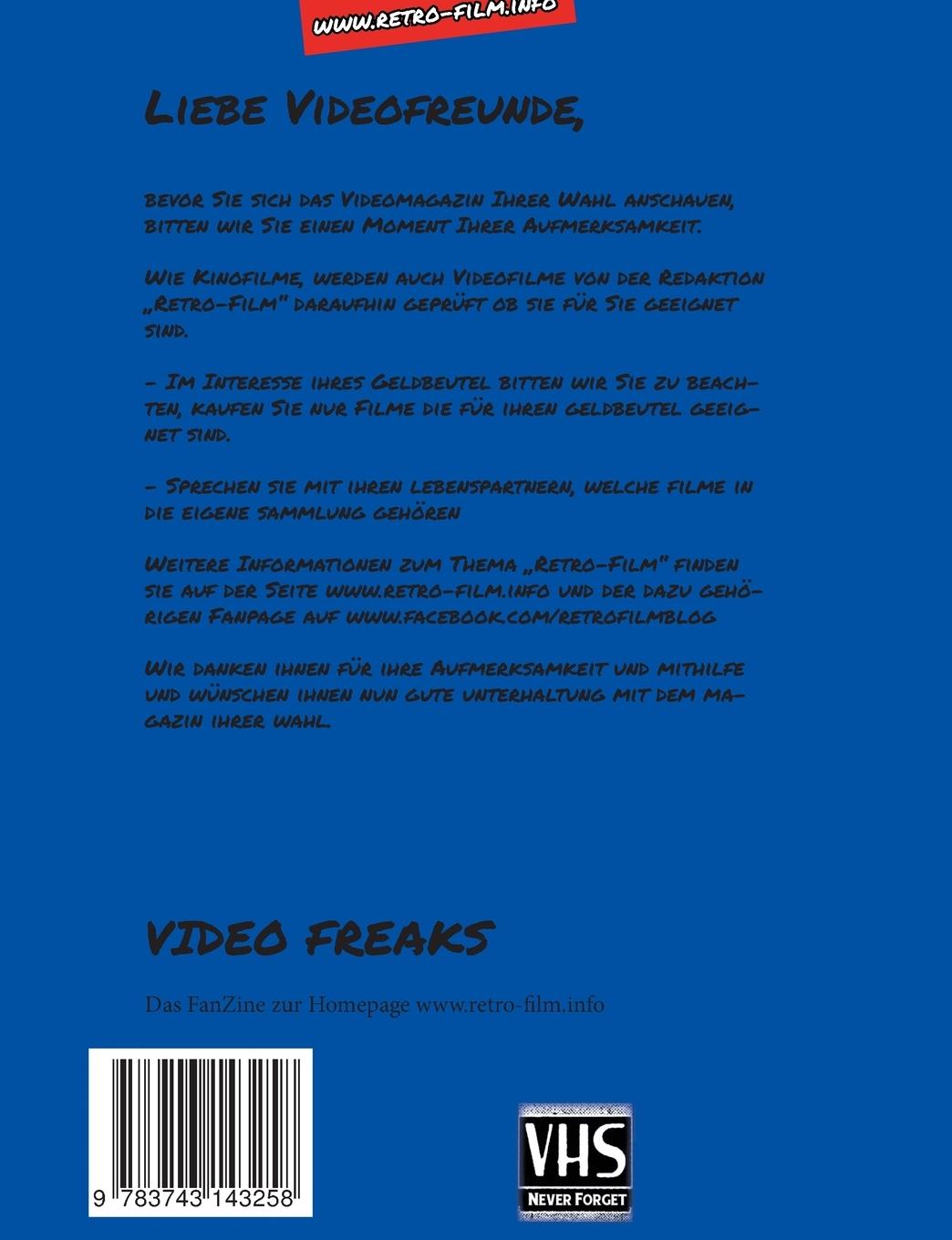 Rückseite: 9783743143258 | Video Freaks Ausgabe 1 | Till Bamberg (u. a.) | Taschenbuch | 48 S.