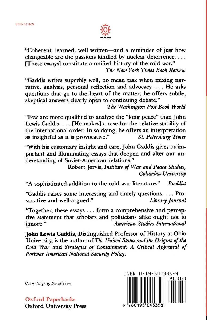 Rückseite: 9780195043358 | The Long Peace | Inquiries Into the History of the Cold War | Gaddis